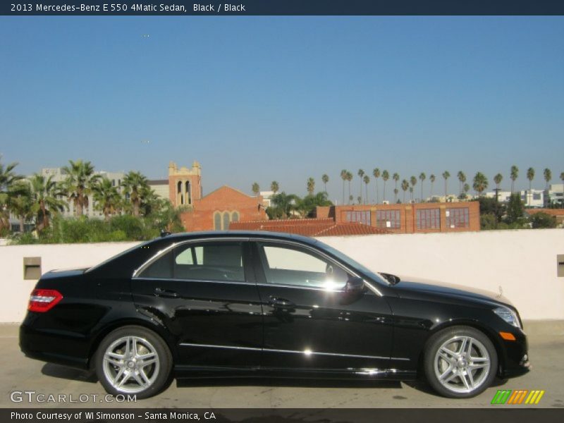 Black / Black 2013 Mercedes-Benz E 550 4Matic Sedan