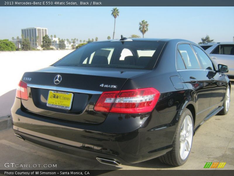 Black / Black 2013 Mercedes-Benz E 550 4Matic Sedan