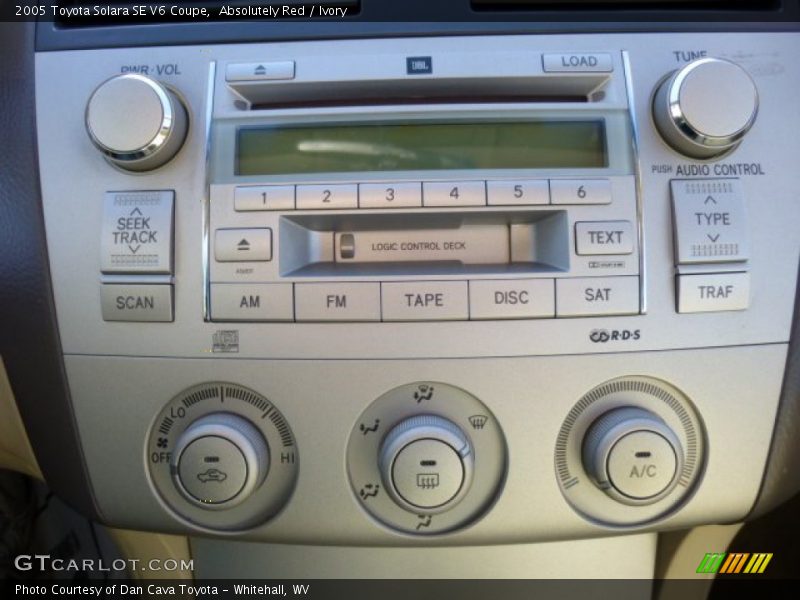 Audio System of 2005 Solara SE V6 Coupe
