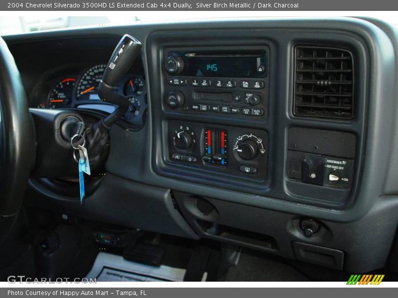 Silver Birch Metallic / Dark Charcoal 2004 Chevrolet Silverado 3500HD LS Extended Cab 4x4 Dually