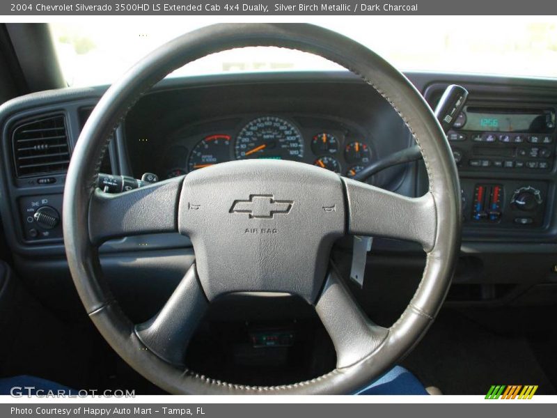 Silver Birch Metallic / Dark Charcoal 2004 Chevrolet Silverado 3500HD LS Extended Cab 4x4 Dually