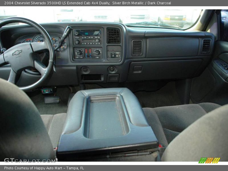 Silver Birch Metallic / Dark Charcoal 2004 Chevrolet Silverado 3500HD LS Extended Cab 4x4 Dually