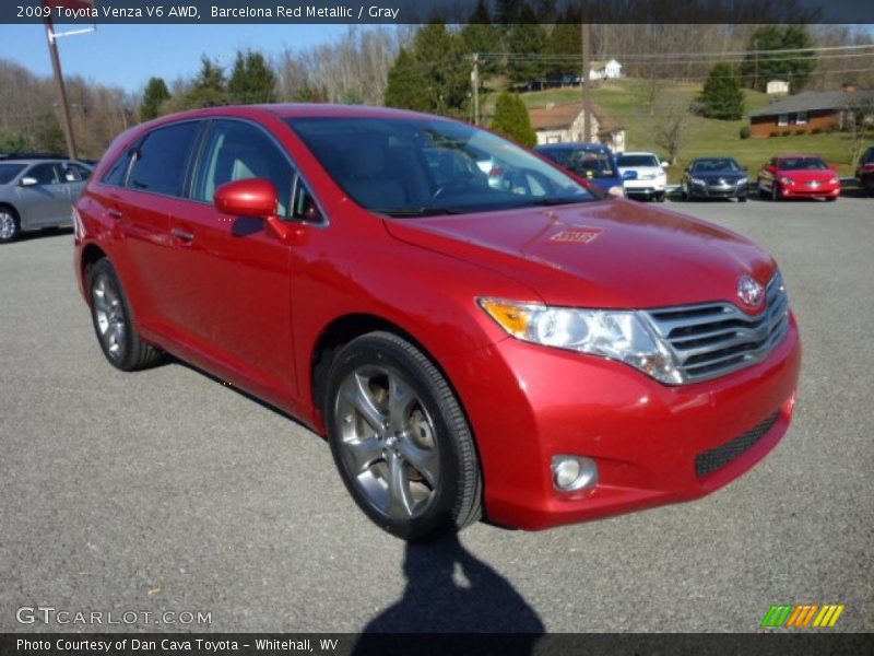 Barcelona Red Metallic / Gray 2009 Toyota Venza V6 AWD