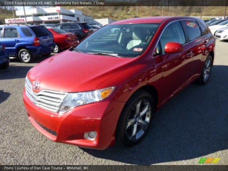 Barcelona Red Metallic / Gray 2009 Toyota Venza V6 AWD