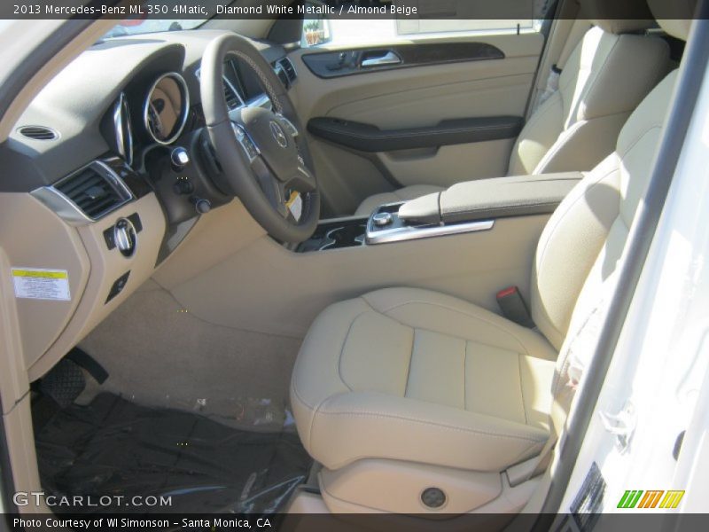 Diamond White Metallic / Almond Beige 2013 Mercedes-Benz ML 350 4Matic
