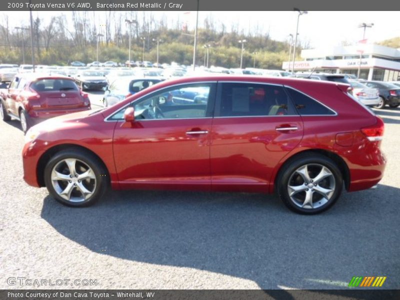 Barcelona Red Metallic / Gray 2009 Toyota Venza V6 AWD
