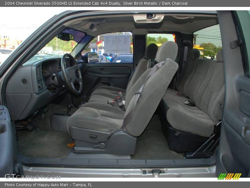 Silver Birch Metallic / Dark Charcoal 2004 Chevrolet Silverado 3500HD LS Extended Cab 4x4 Dually