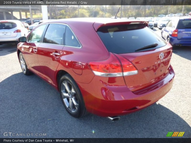 Barcelona Red Metallic / Gray 2009 Toyota Venza V6 AWD