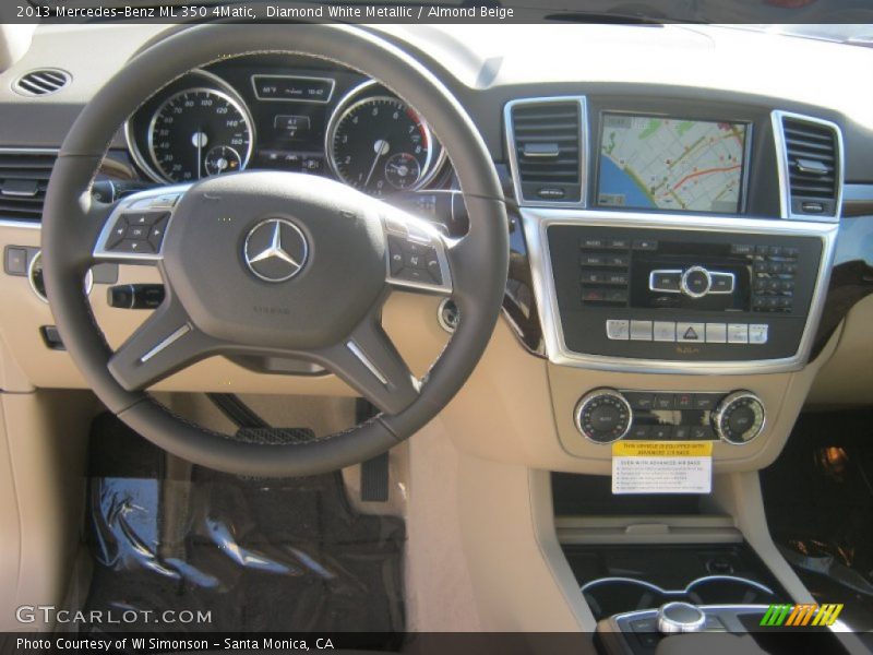 Diamond White Metallic / Almond Beige 2013 Mercedes-Benz ML 350 4Matic