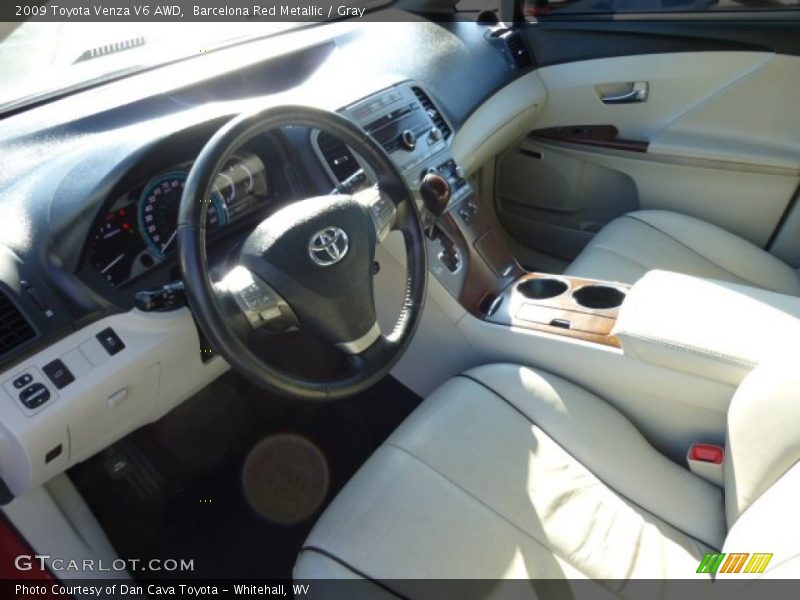 Barcelona Red Metallic / Gray 2009 Toyota Venza V6 AWD