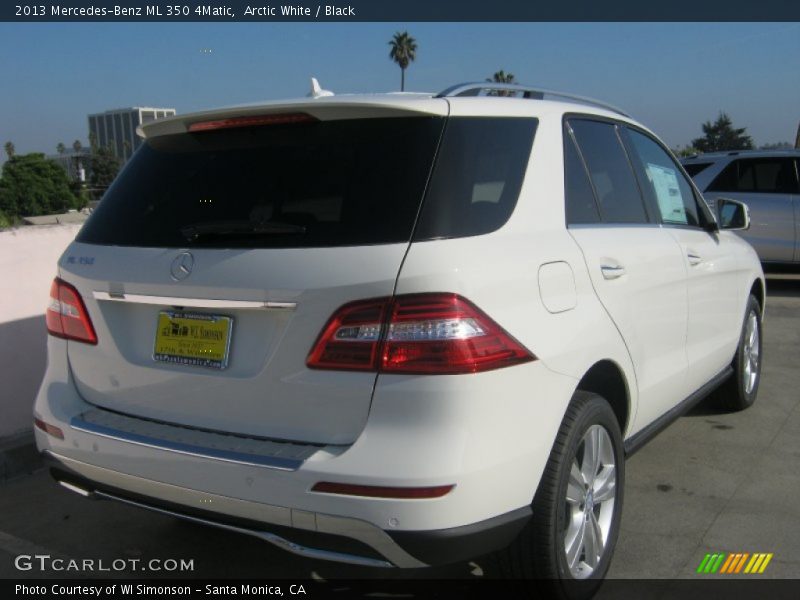 Arctic White / Black 2013 Mercedes-Benz ML 350 4Matic