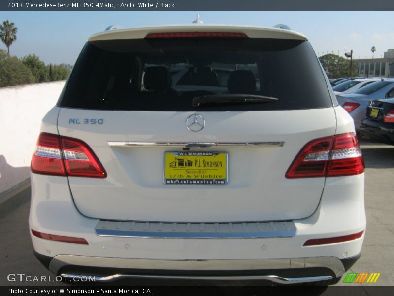 Arctic White / Black 2013 Mercedes-Benz ML 350 4Matic