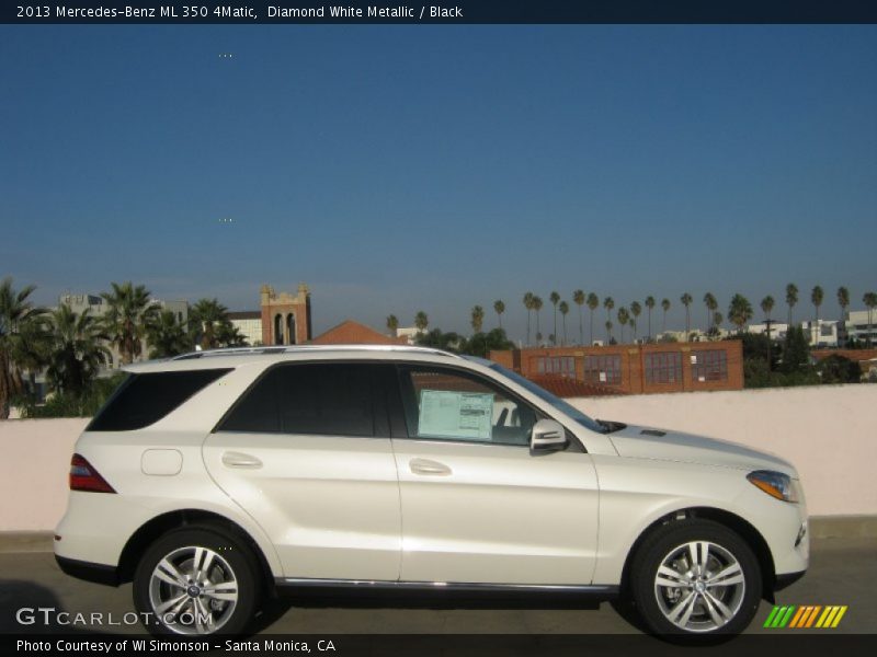 Diamond White Metallic / Black 2013 Mercedes-Benz ML 350 4Matic