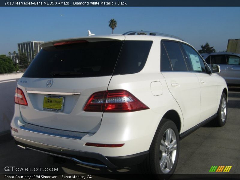 Diamond White Metallic / Black 2013 Mercedes-Benz ML 350 4Matic