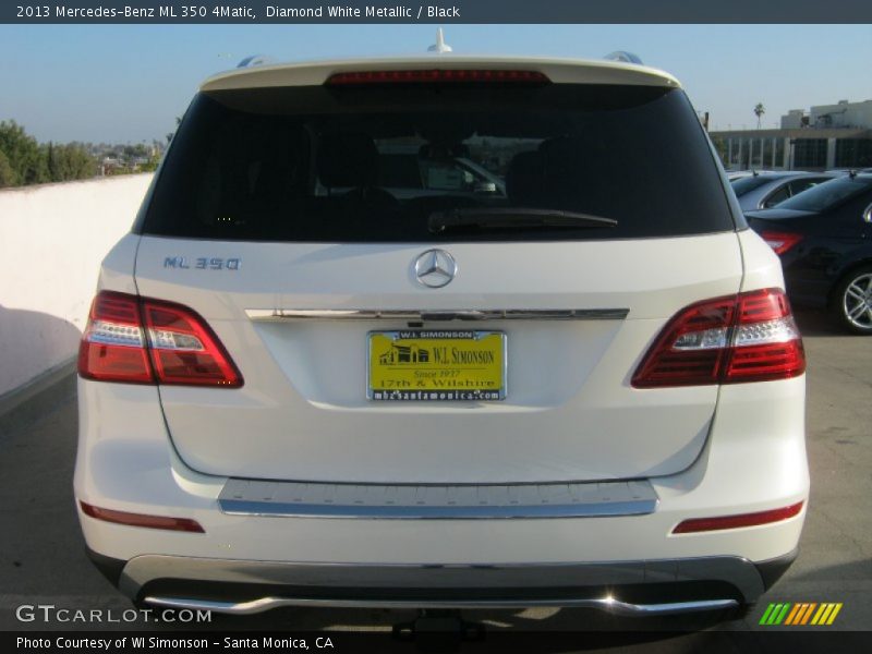 Diamond White Metallic / Black 2013 Mercedes-Benz ML 350 4Matic
