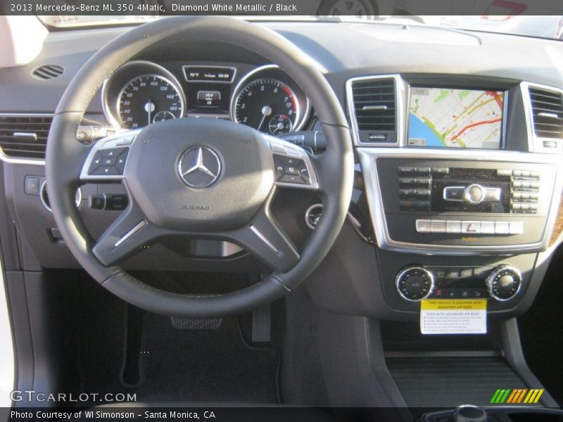 Diamond White Metallic / Black 2013 Mercedes-Benz ML 350 4Matic