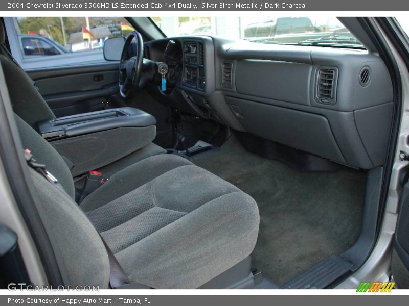 Silver Birch Metallic / Dark Charcoal 2004 Chevrolet Silverado 3500HD LS Extended Cab 4x4 Dually