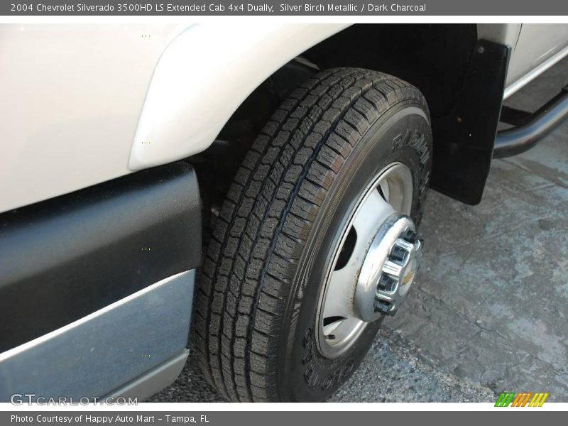 Silver Birch Metallic / Dark Charcoal 2004 Chevrolet Silverado 3500HD LS Extended Cab 4x4 Dually