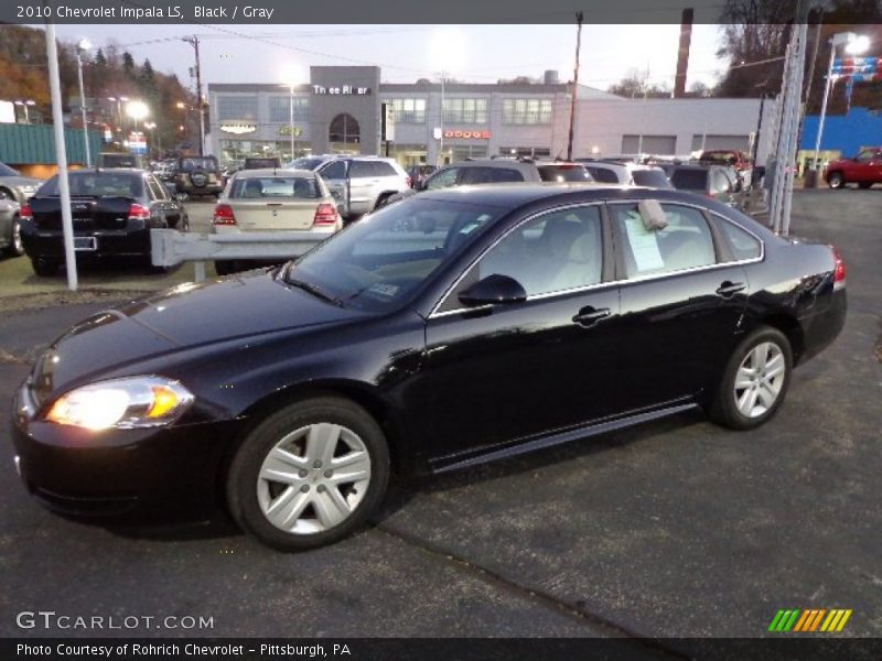 Black / Gray 2010 Chevrolet Impala LS