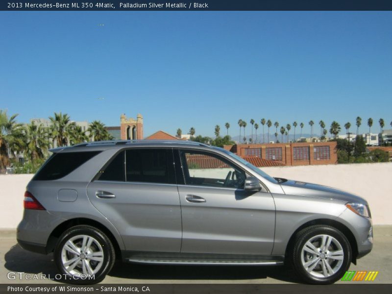 Palladium Silver Metallic / Black 2013 Mercedes-Benz ML 350 4Matic