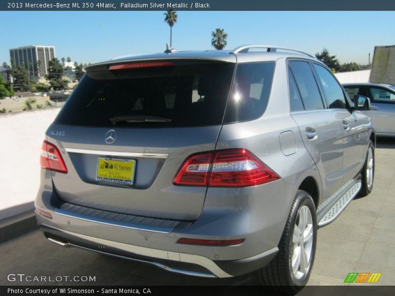 Palladium Silver Metallic / Black 2013 Mercedes-Benz ML 350 4Matic