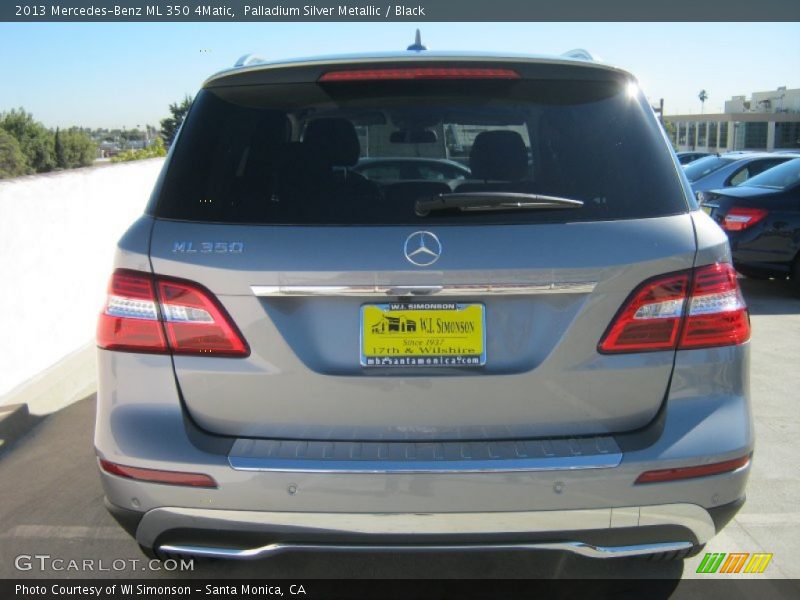 Palladium Silver Metallic / Black 2013 Mercedes-Benz ML 350 4Matic