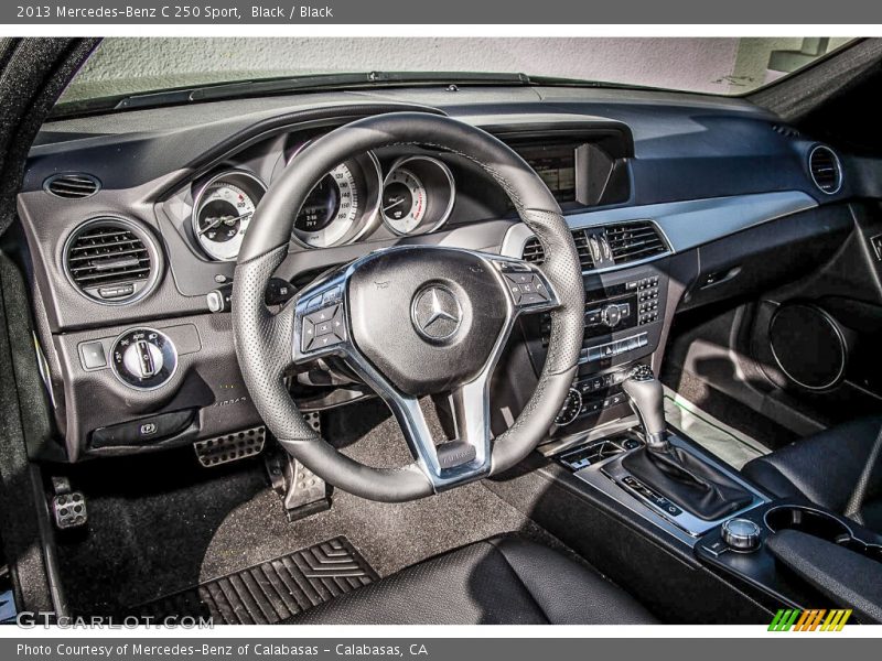 Black / Black 2013 Mercedes-Benz C 250 Sport