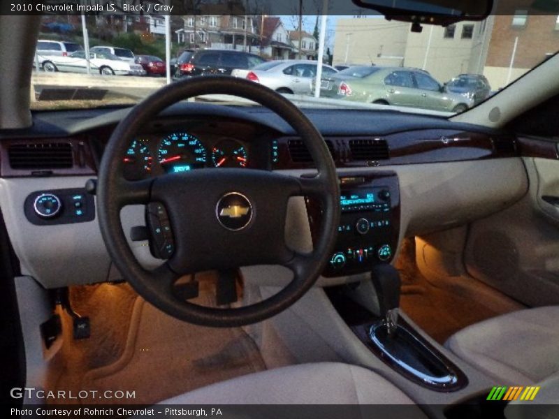 Black / Gray 2010 Chevrolet Impala LS