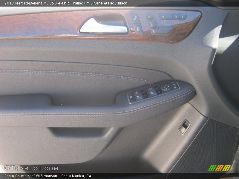 Palladium Silver Metallic / Black 2013 Mercedes-Benz ML 350 4Matic