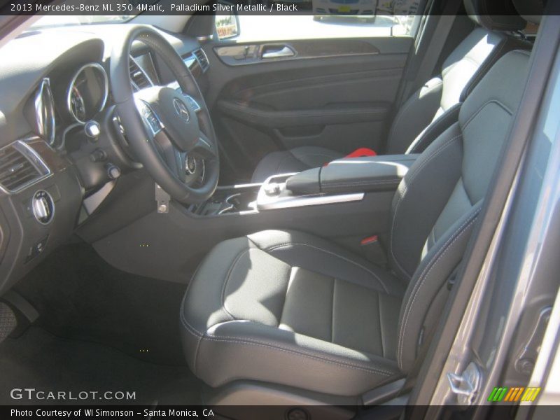 Palladium Silver Metallic / Black 2013 Mercedes-Benz ML 350 4Matic
