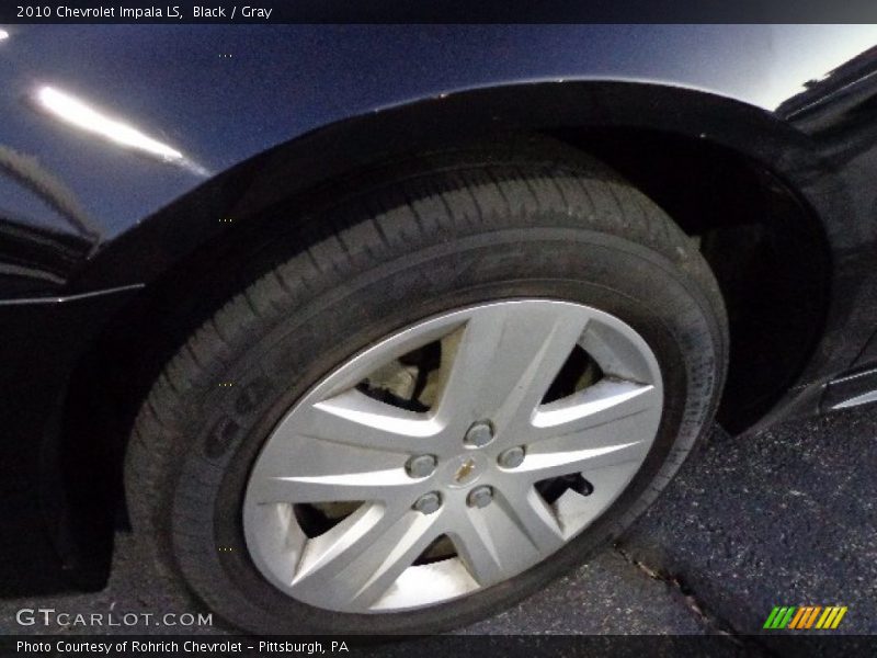 Black / Gray 2010 Chevrolet Impala LS