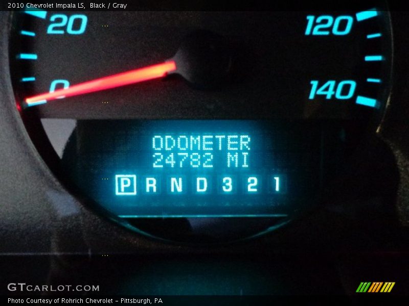 Black / Gray 2010 Chevrolet Impala LS
