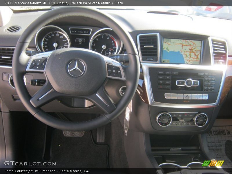 Palladium Silver Metallic / Black 2013 Mercedes-Benz ML 350 4Matic