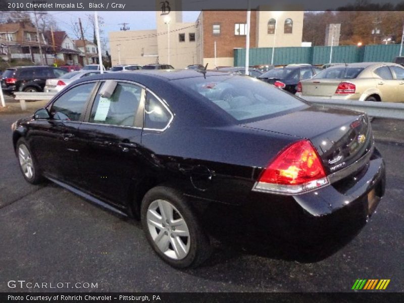 Black / Gray 2010 Chevrolet Impala LS
