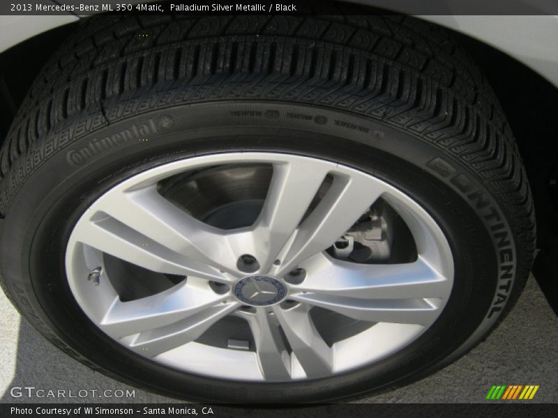 Palladium Silver Metallic / Black 2013 Mercedes-Benz ML 350 4Matic