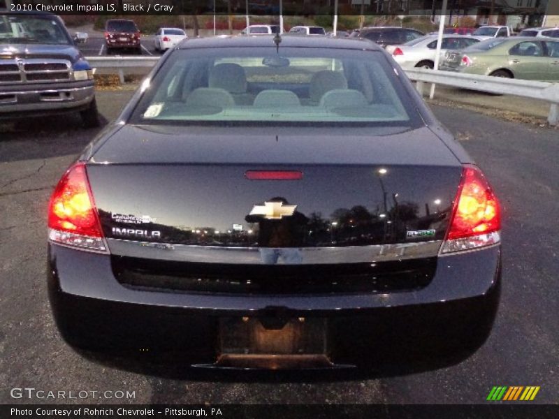 Black / Gray 2010 Chevrolet Impala LS