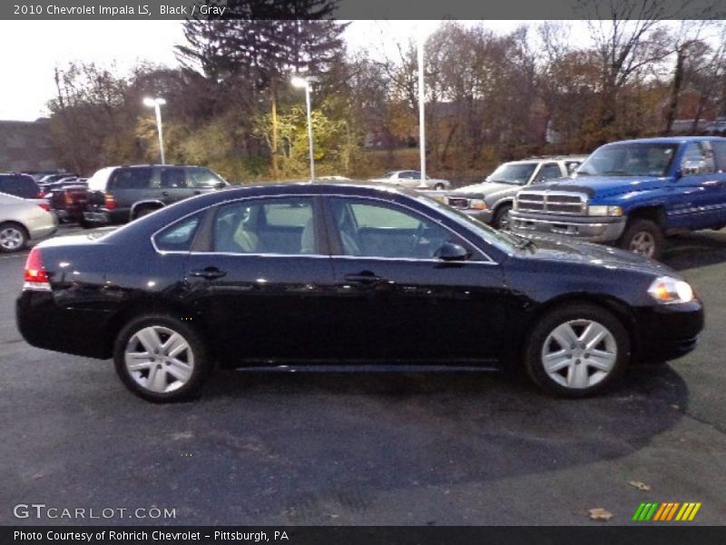 Black / Gray 2010 Chevrolet Impala LS