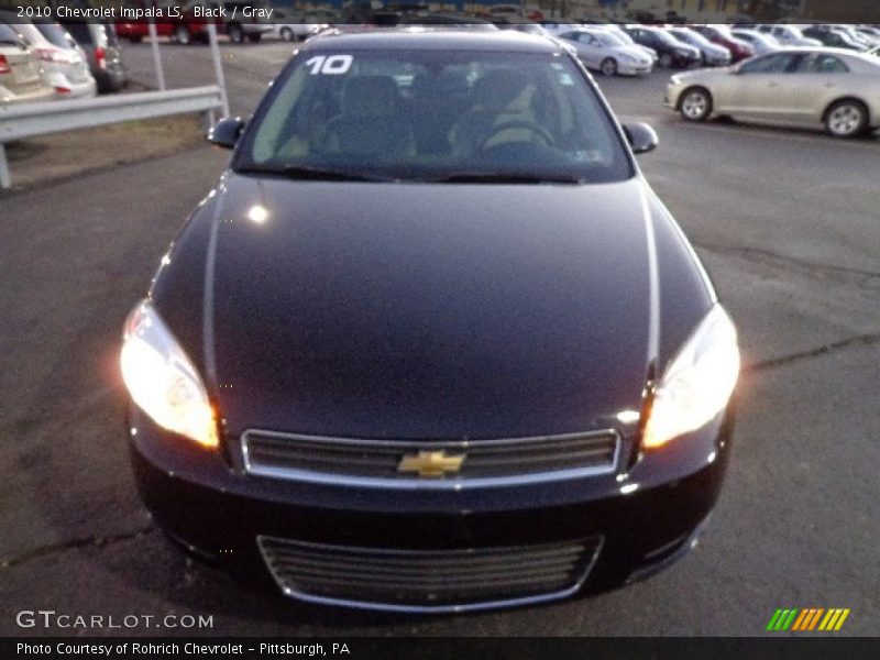 Black / Gray 2010 Chevrolet Impala LS
