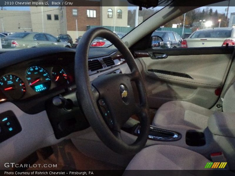 Black / Gray 2010 Chevrolet Impala LS