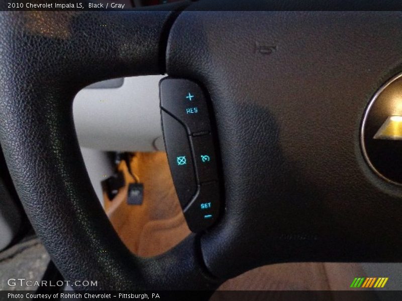 Black / Gray 2010 Chevrolet Impala LS