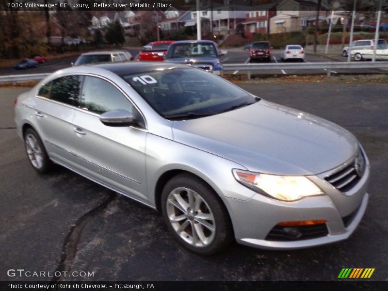 Reflex Silver Metallic / Black 2010 Volkswagen CC Luxury
