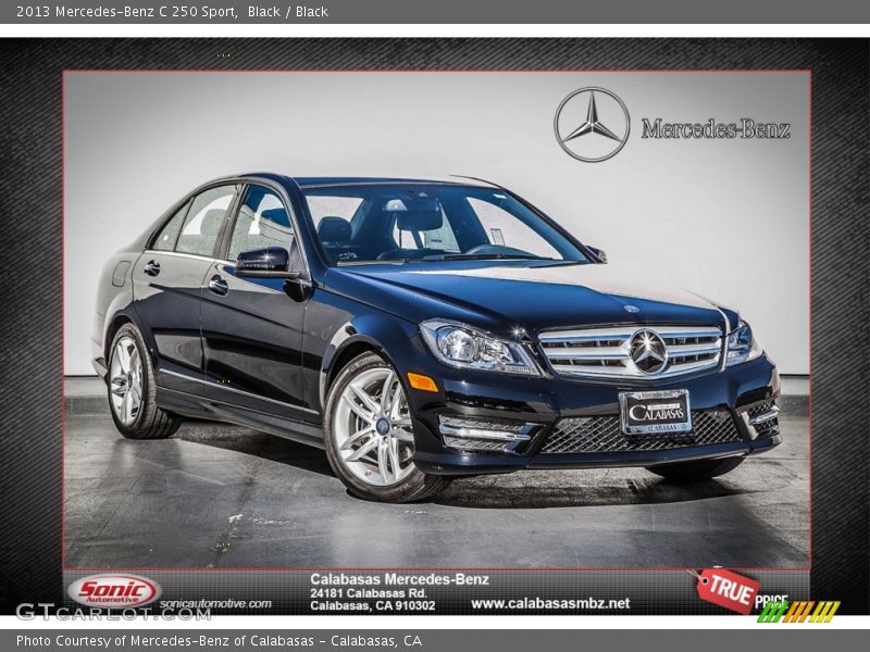 Black / Black 2013 Mercedes-Benz C 250 Sport