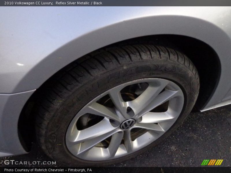 Reflex Silver Metallic / Black 2010 Volkswagen CC Luxury
