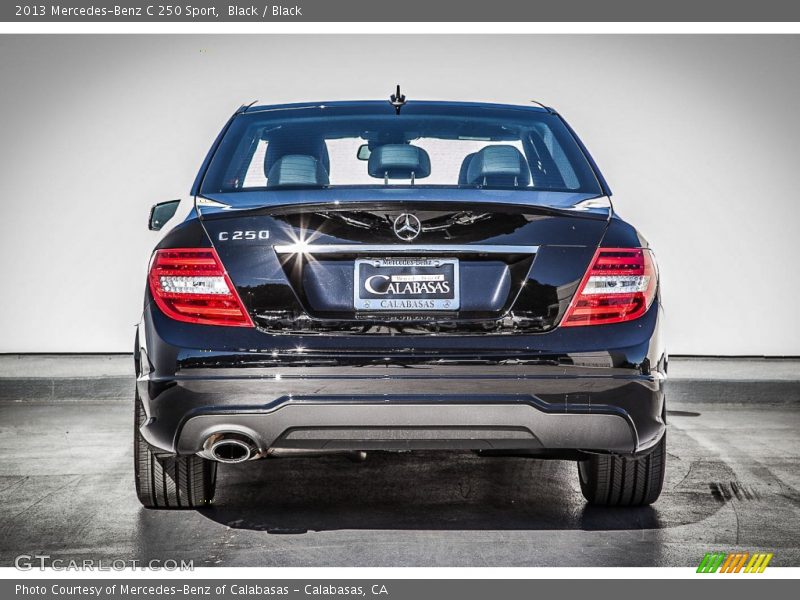 Black / Black 2013 Mercedes-Benz C 250 Sport
