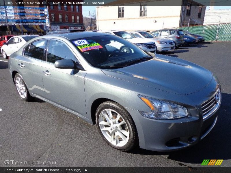 Mystic Jade Metallic / Charcoal 2009 Nissan Maxima 3.5 S