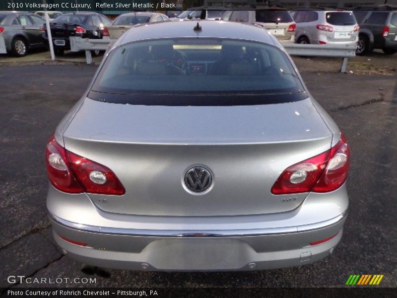 Reflex Silver Metallic / Black 2010 Volkswagen CC Luxury