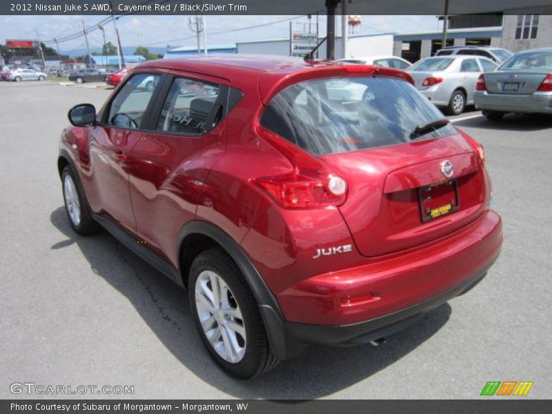 Cayenne Red / Black/Silver Trim 2012 Nissan Juke S AWD