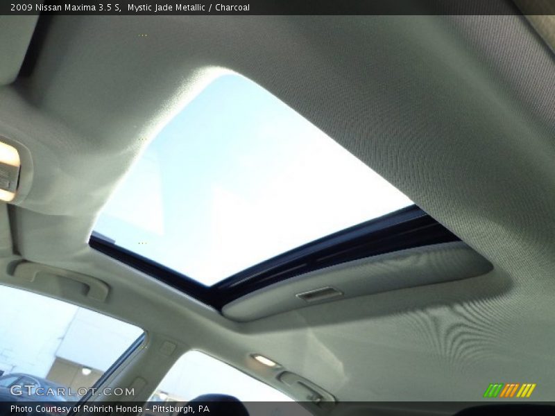 Mystic Jade Metallic / Charcoal 2009 Nissan Maxima 3.5 S