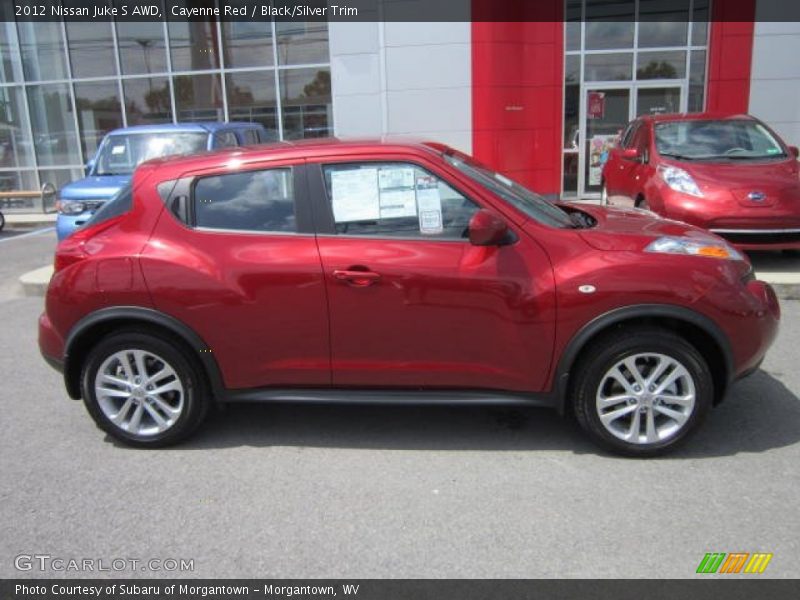 Cayenne Red / Black/Silver Trim 2012 Nissan Juke S AWD