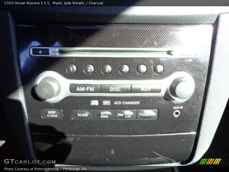 Mystic Jade Metallic / Charcoal 2009 Nissan Maxima 3.5 S